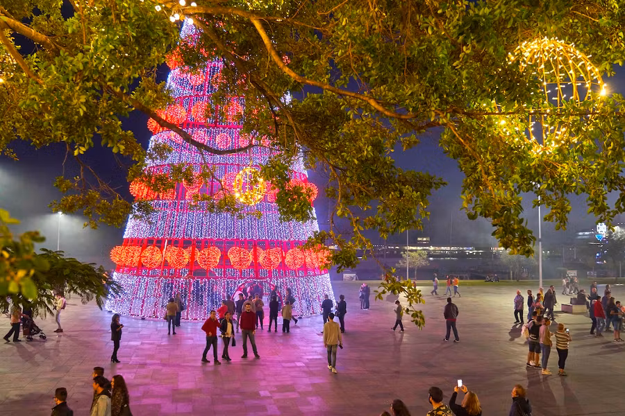 Árbol de Navidad en Funchal. ©Henrique Seruca