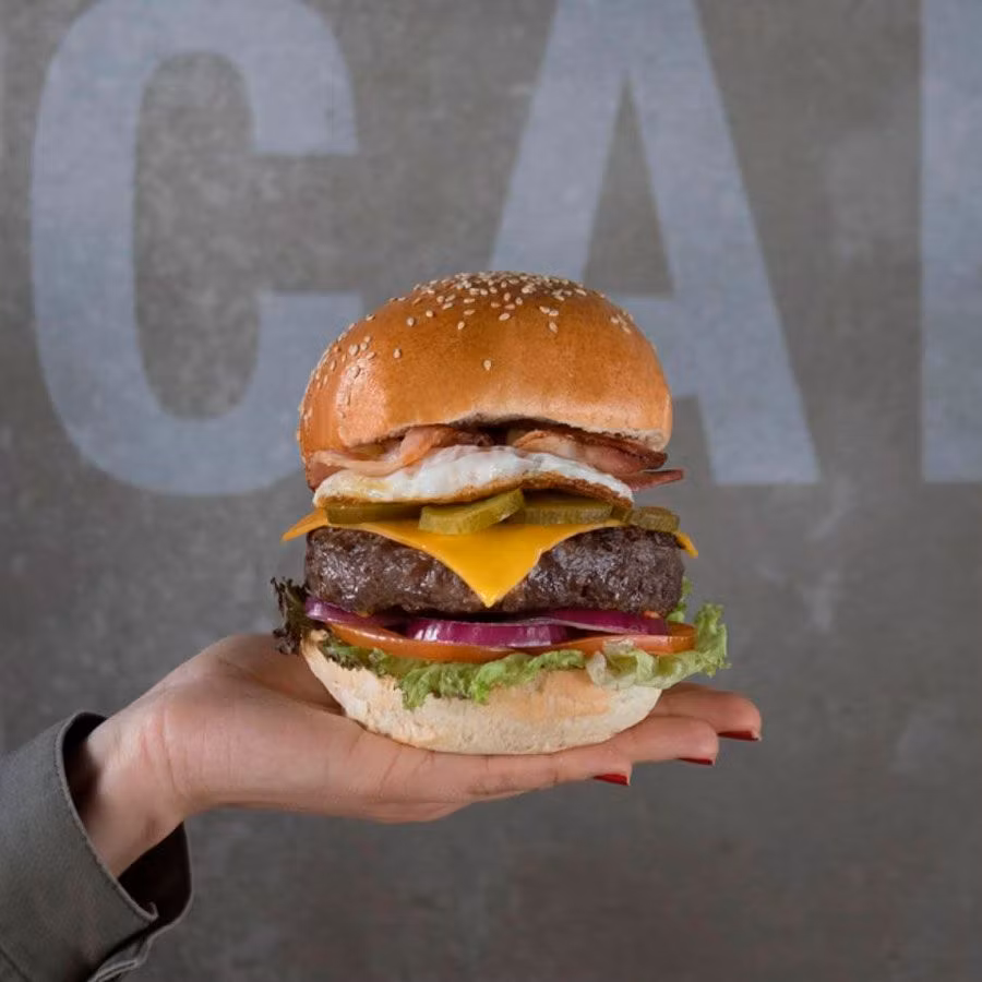 Completa hamburguesa de Hamburguesa Nostra.