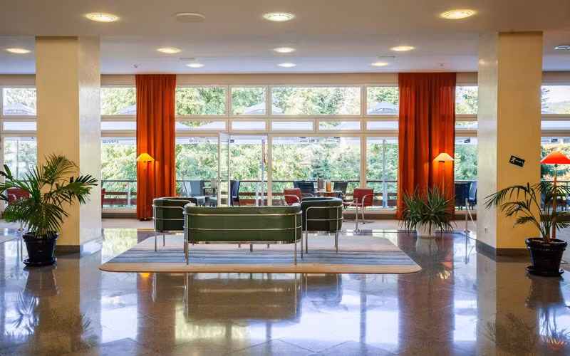 Hall de entrada del Hotel Plitvice.