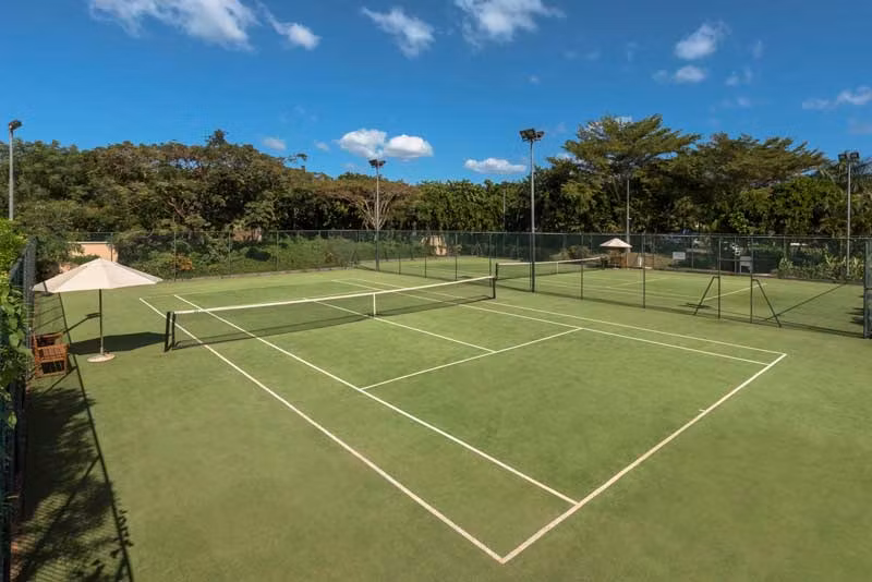 Pistas de tenis de The Westin Turtle Bay Resort & Spa, Mauritius.