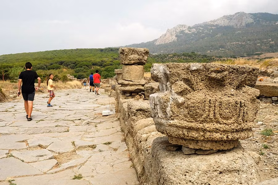 calzada romana, baelo claudia, ruinas bolonia